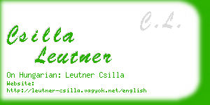 csilla leutner business card